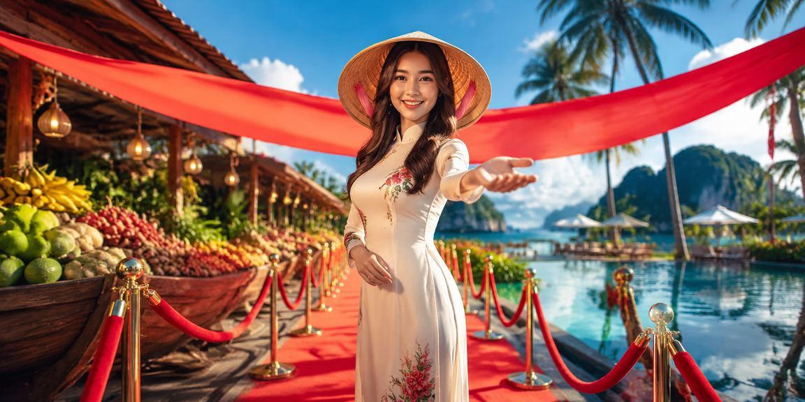 Người dùng miền Tây đội nón lá kiểm tra mã voucher casino và nạp tiền qua ví điện tử
